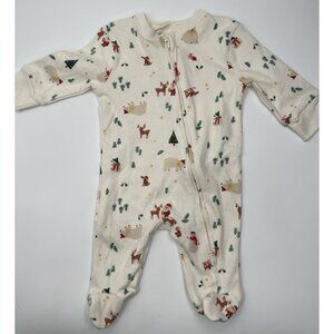 BABY BOY GIRL CHRISTMAS SLEEPER Newborn GINGERBREAD MAN SANTA REINDEER BEAR